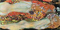 Klimt, Gustav - Kunstdruck - Wasserschlangen II