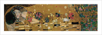 Klimt, Gustav - Kunstdruck - The Kiss quer
