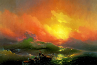 Konstantinowitsch Aiwasow - Kunstdruck - Die neunte Woge