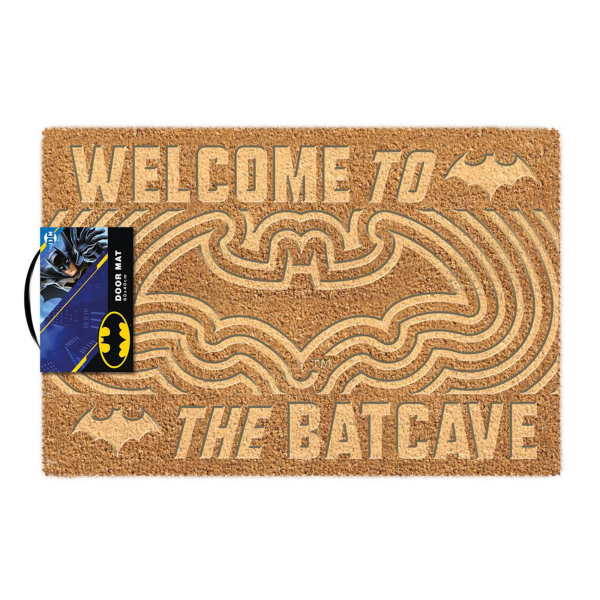 Fußmatte Kokos - Türmatte Kokos - Batman - Welcome Batcave - geprägt