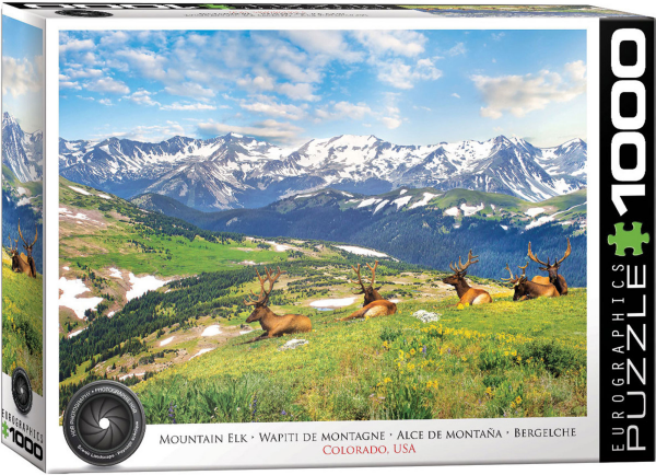 1000 Teile Puzzle - Puzzle - Mountain Elks - Bergelche