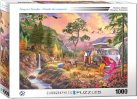 1000 Teile Puzzle - Puzzle - VW Bus - Campers Paradise -...
