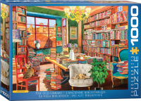 1000 Teile Puzzle - Puzzle - The old library - Die alte...