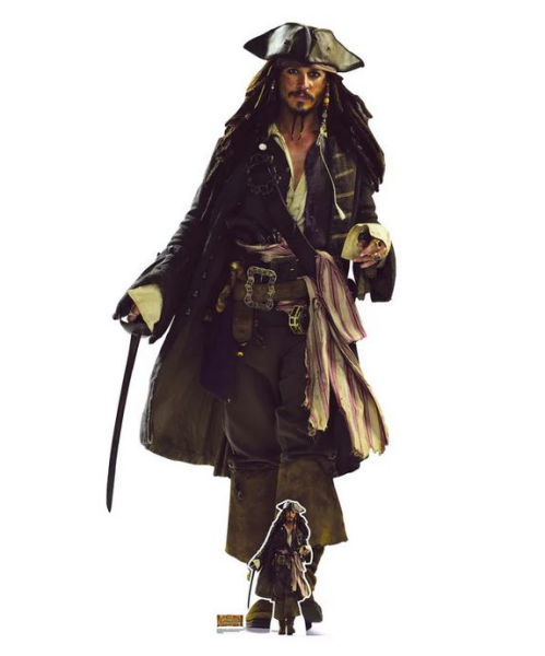 Pirates of the Caribbean Pappaufsteller Jack Sparrow Johnny Depp