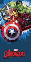 Avengers - Fight - Baumwoll Handtuch - 70x140 cm -...