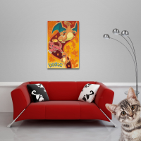 Pokemon - Fire Type - Anime Spiel Poster -...