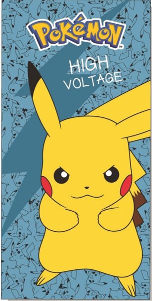 Pokemon - High Voltage - Mikrofaser Handtuch - 70x140 cm - Strandtuch Badetuch