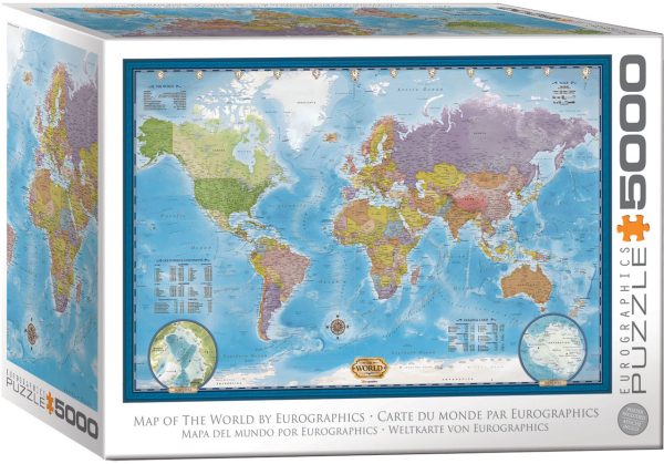 5000 Teile Puzzle World Map Weltkarte