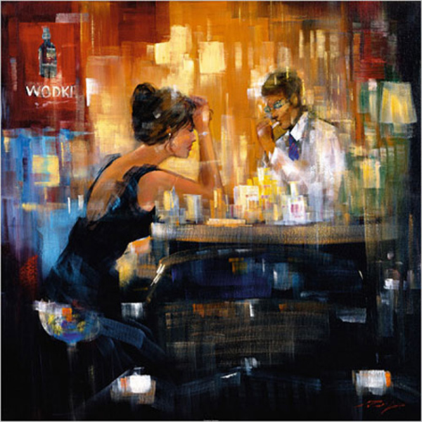 Madjid - Kunstdruck - Bar Scene I