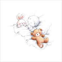 Makiko - Kunstdruck - Sleepy Time IV