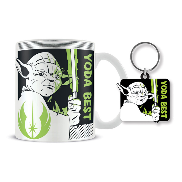 Star Wars - Yoda Best - Geschenk-Box - Fanartikel - Tasse, Keyring