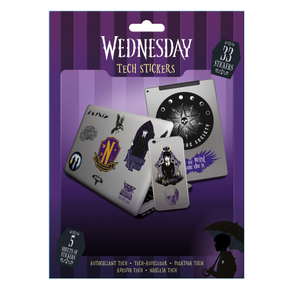 Wednesday - Nightshade - Technik Sticker - 17,5x24 cm