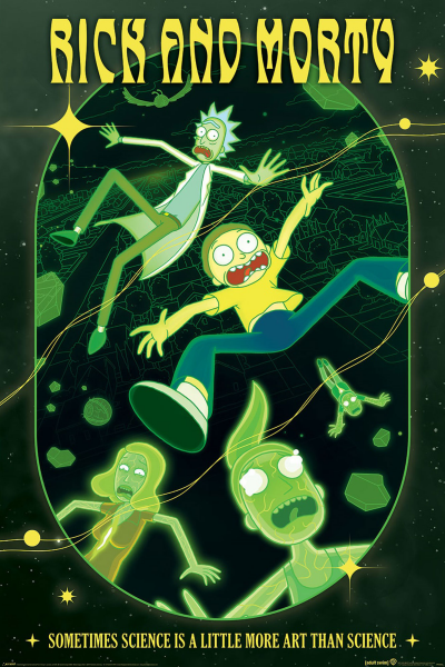Rick and Morty Rave Rickrival 61x91,5 cm