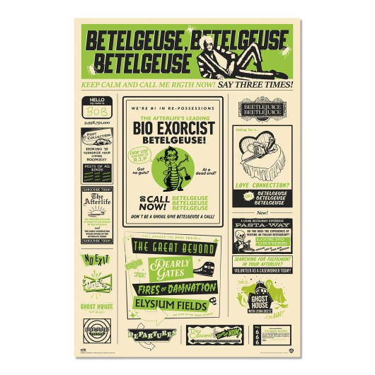 Beetlejuice 2 Infographic Poster 61x91,5 cm