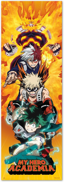 My Hero Academia Fight Türposter 53x158 cm