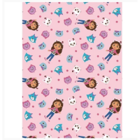 Gabbys Dollhouse Faces Fleecedecke110x150 cm