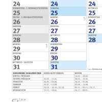 Jahresplaner 2026 - Wandplaner Kalender - Giant XXL Poster - Grösse 140x100 cm