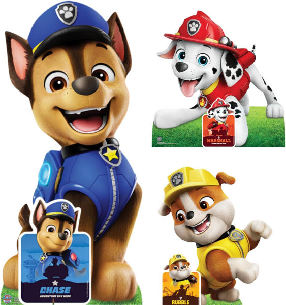 Pappaufsteller Set Paw Patrol - Chase, Marshall und Rubble