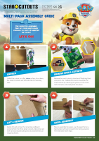 Pappaufsteller Set Paw Patrol - Chase, Marshall und Rubble