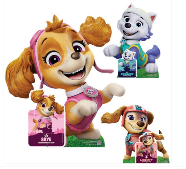 Pappaufsteller Set Paw Patrol - Skye, Liberty und Everest