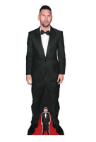 Lionel Messi - Black Suit - Pappaufsteller 52x170 cm