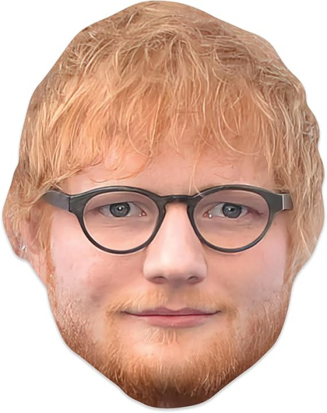 Ed Sheeran - Maske - 30x20 cm