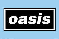 Oasis - Logo on blue - Poster 61x91,5 cm