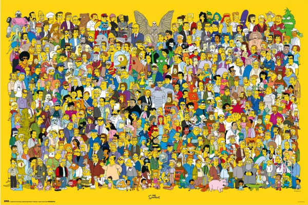 The Simpsons - Full Cast - Poster 61x91,5 cm