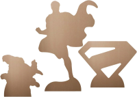 Superman und Krypto - 3er Set Tischdekoration