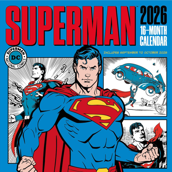 Kalender 2026 Superman - Wandkalender 30x30 cm
