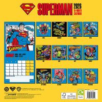 Kalender 2026 Superman - Wandkalender 30x30 cm