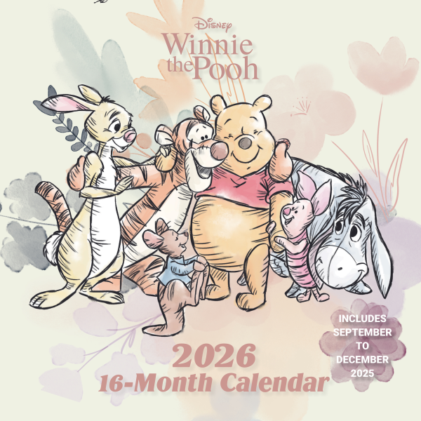 Kalender 2026 Winnie Pooh - Wandkalender 30x30 cm
