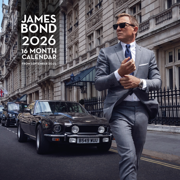 Kalender 2026 James Bond - Wandkalender 30x30 cm
