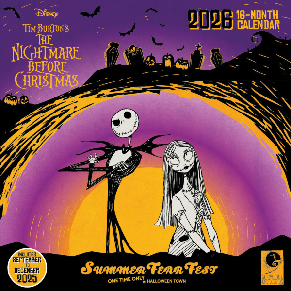 Kalender 2026 Nightmare before Christmas - Wandkalender 30x30 cm
