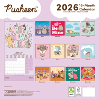 Kalender 2026 Pusheen - Wandkalender 30x30 cm