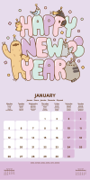 Kalender 2026 Pusheen - Wandkalender 30x30 cm