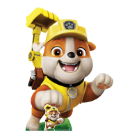 Paw Patrol - Rubble - Pappaufsteller 93x131 cm
