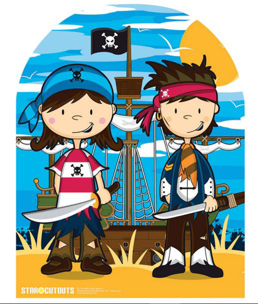 Piraten Freunde - Fotowand Stand In - Pappaufsteller 103x120 cm