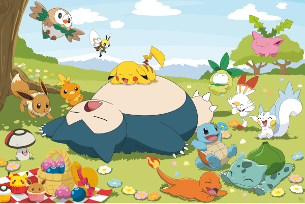 Pokemon - Journée pique-nique - Poster 61x91,5 cm