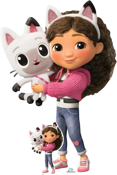 Gabby Dollhouse - Pandy Paws - Pappaufsteller - 91x136 cm