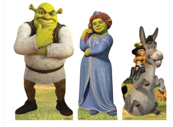 Shrek - 3er Set Tischdekoration