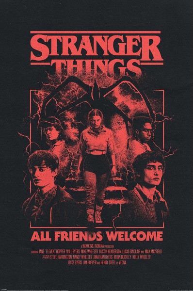 Stranger Things - Staffel 5 - All Friends Welcome - Poster 61x91,5 cm