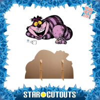 Grinsekatze - Alice im Wunderland - Pappaufsteller - 54x91 cm