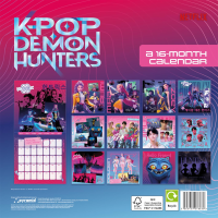 Kalender 2026 K-Pop Demon Hunters - Wandkalender 30x30 cm