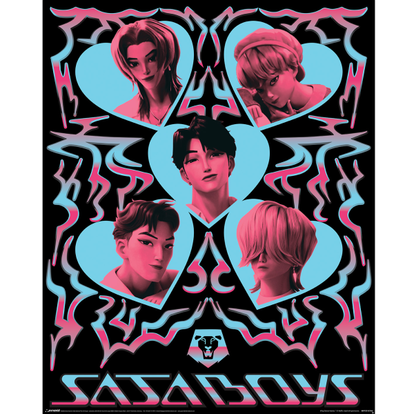 K-Pop - Saja Boys Hearts - Miniposter 40x50 cm