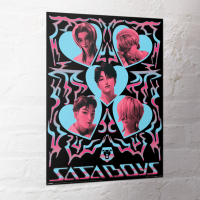 K-Pop - Saja Boys Hearts - Miniposter 40x50 cm