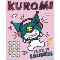PM 529 - Kuromi - Louder - Sanrio - Miniposter 40x50 cm