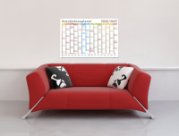 Schuljahresplaner 2026/2027 - Wandplaner Kalender Poster Druck - Grösse 91,5x61 cm gerollt
