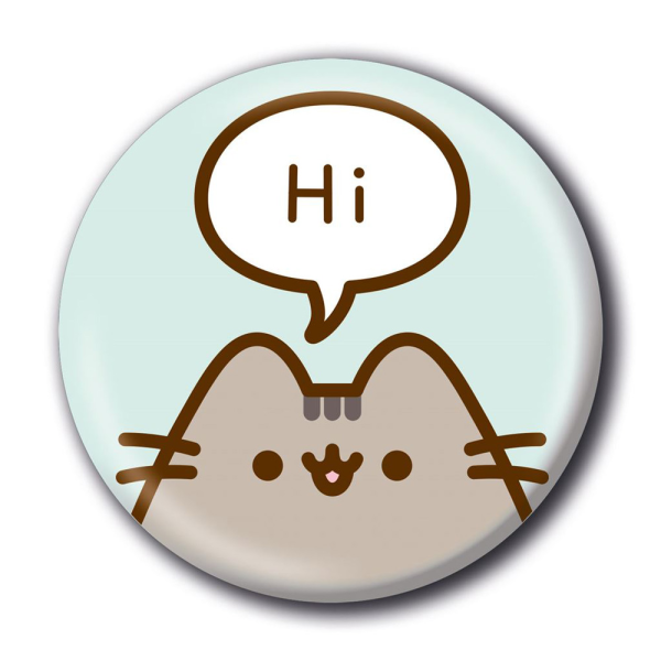 Pusheen - Hi - Button Badge