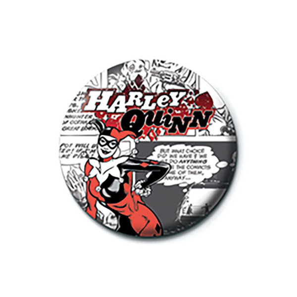 DC Comics - Harley Quinn- Button Badge